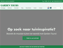Tablet Screenshot of gardentours.nl